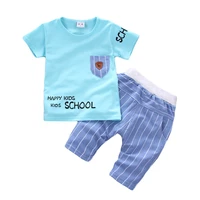 new summer baby boys clothes suit children girls letter t shirt shorts 2pcssets toddler casual costume infant kids tracksuits