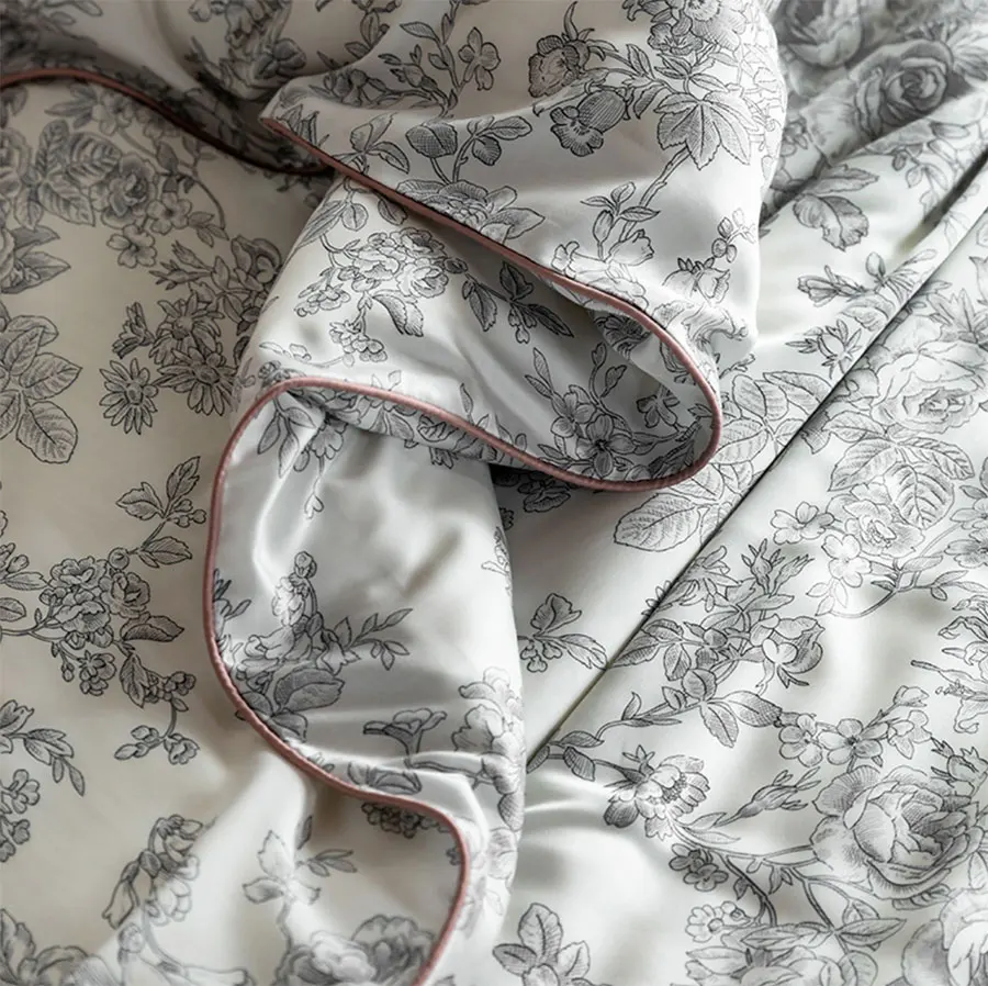 Preço Flor Pastoral Do Vintage Conjunto De Cama Menina, Elegante Americano Rústico Completa Rainha Rei Casa Têxtil Folha Fronha Colcha Capa