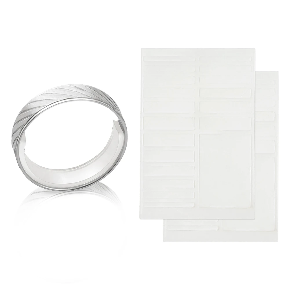 

Комплект из 2 листов, прозрачное кольцо Евы с регулировкой размера, невидимое кольцо с внутренней регулировкой размера, для ювелирных издел...