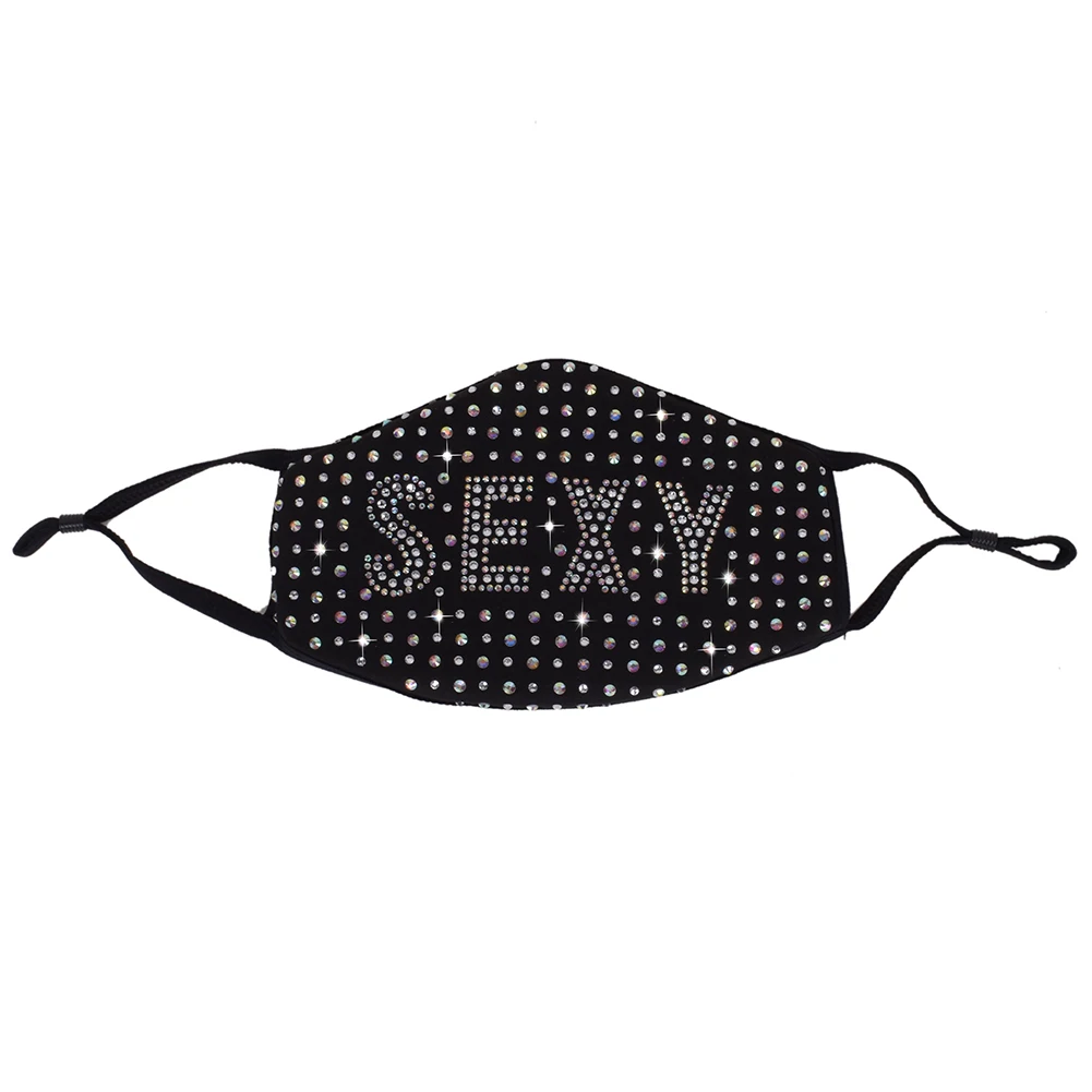 

Purely Handmade Rhinestones Masks For Women Black Bling Crystal Face Cover Masquerade Halloween Party Nightclub Jewelry Gifts