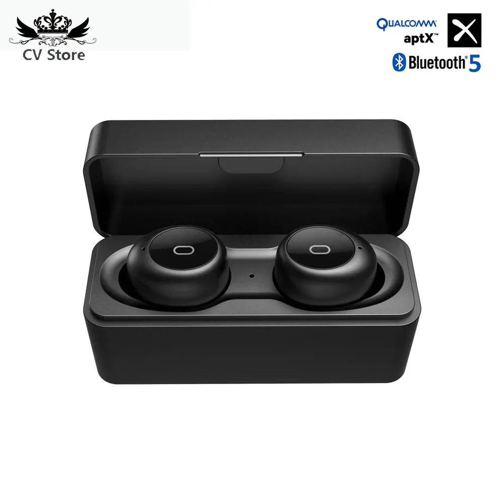 TWS беспроводные наушники Qualcomm Aptx Bluetooth гарнитура Dual ear 5 0 стерео зарядный чехол
