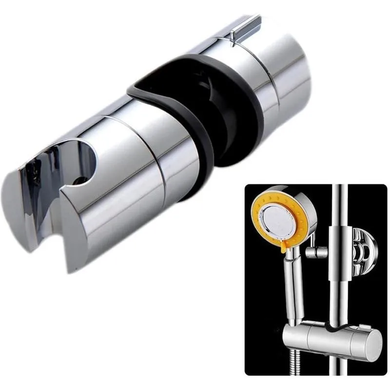 

1pcs Adjustable Hand Shower Rail Seat Bracket Holder Accersories Clamp Bathroom Home For Slide Abs Bar Bathroom Slid D5P2