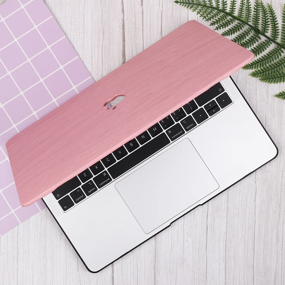 Чехол для ноутбука MacBook Air Pro retina 11 12 13 15 дюймов деревянный зернистый пластиковый жесткий чехол Pro 13,3 15,4 Touch bar