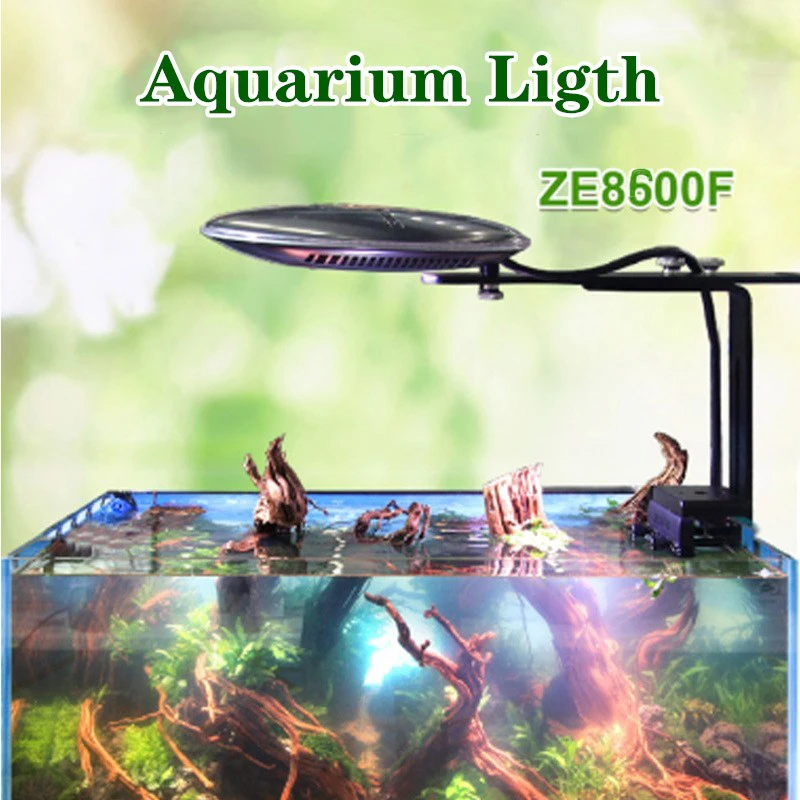 구매 Zetlight UFO 민물 LED 빛 ZE-8500F/8600 F 식물 성장 조명 전체 스펙트럼 식물 램프 수족관 빛