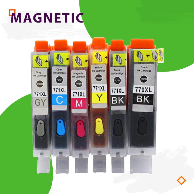 Многоразовые картриджи для принтера canon MG5770 MG6870 TS5070 TS6070 TS8070|Чернильные картриджи|