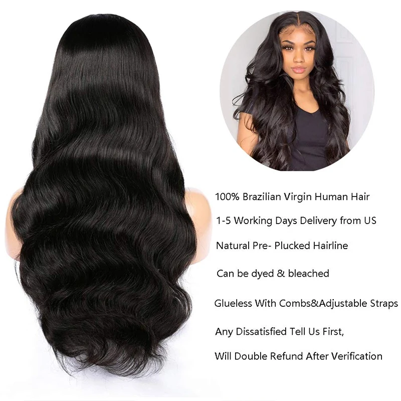 Body Wave Lace Closure Wigs Pre Plucked with Baby Hair Lace Front Wigs Human Hair Wigs for Black Women Brazilian hair enlarge