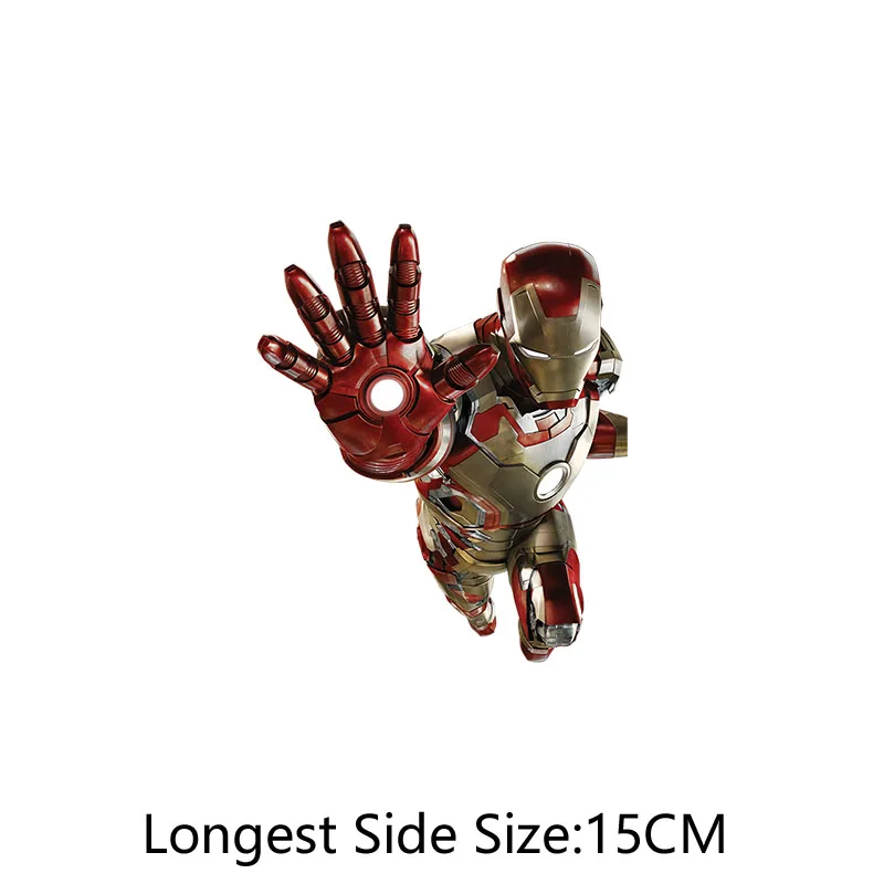 Marvel Iron Man Heat Transfer Thermal Stickers Patch on Clothes DIY Sewing T-Shirt Appliques Clothing Thermoadhesive Patches |