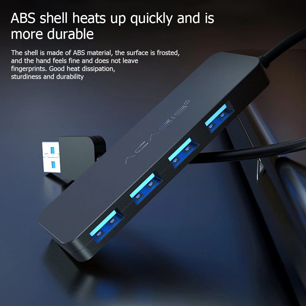 

ACASIS USB Hub 4 Ports USB3.0/2.0 External Splitter with Micro USB Port Charging Adapter HUB for Laptop Computer Accessories