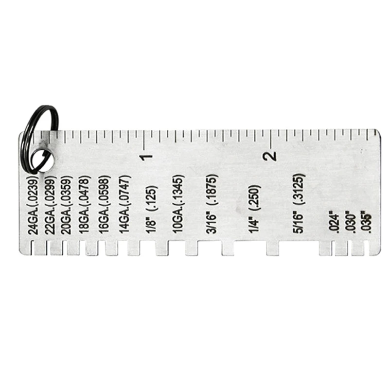 

Stainless Steel Thickness Gauge Weld Inspection Ruler Welding Seam Gauge Caliper