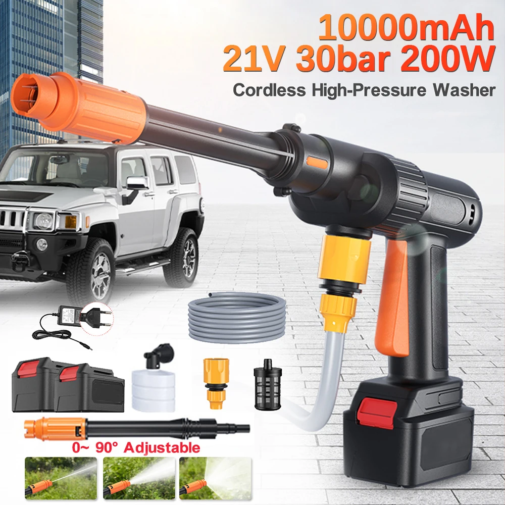 Электрическая Беспроводная мойка для автомобиля водяной пистолет высокого