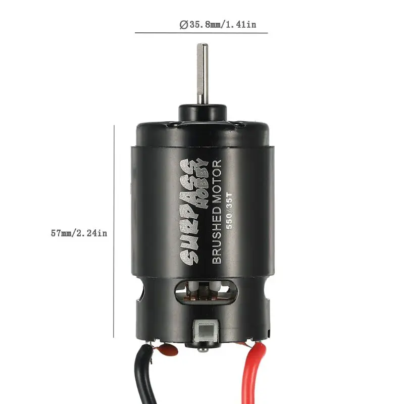 

2020 550 12T 21T 27T 35T Brushed Motor for 1/10 RC Car HSP HPI Wltoys Off-Road