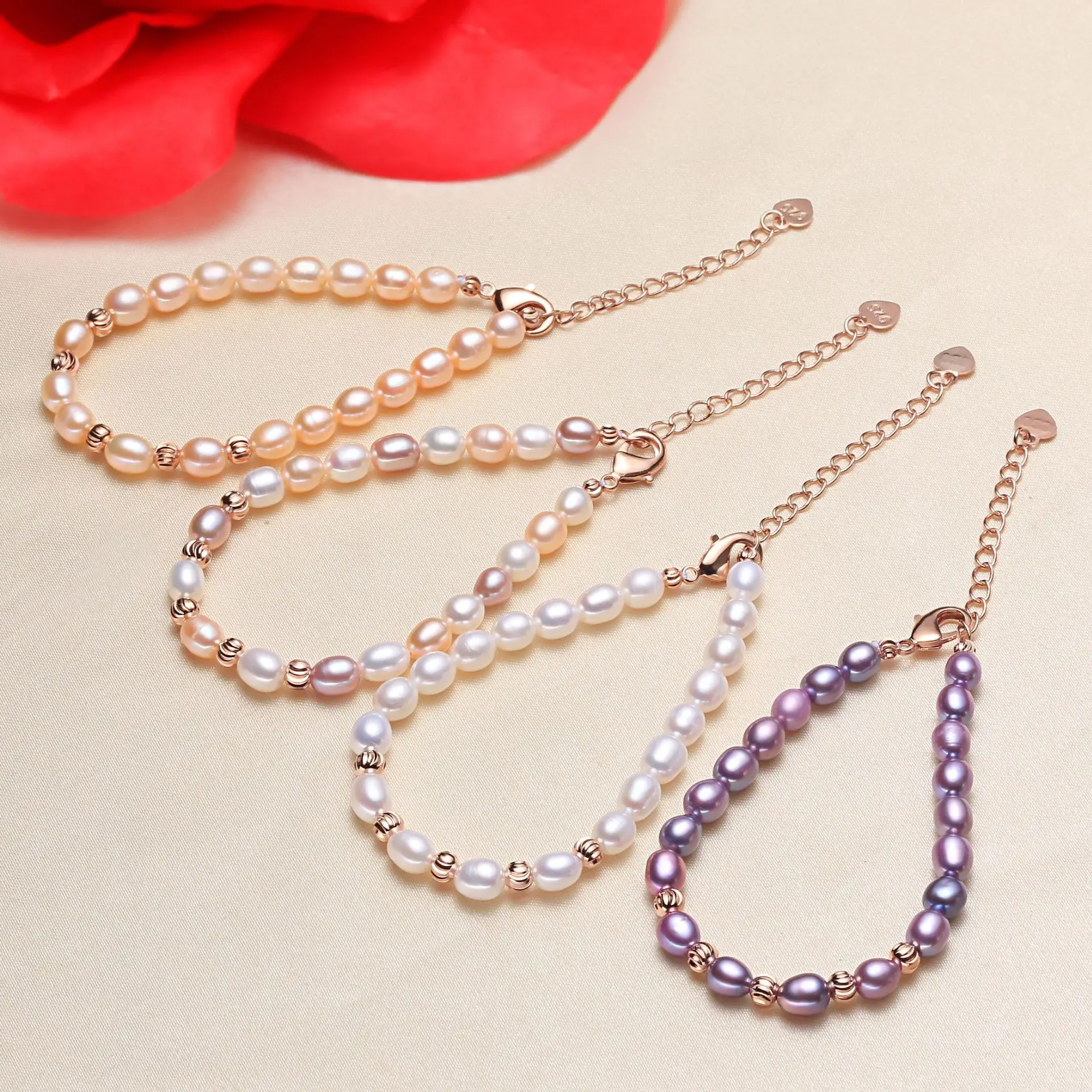 Оптовая продажа элегантные ювелирные изделия из жемчуга браслет милые девушки