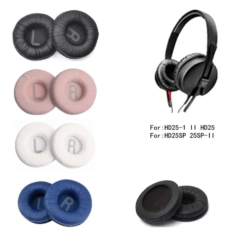 

1Pair Replacement Soft Ear Pads Cushion Frog Skin Leather Earpads for HD25-1 II HD25 HD25SP 25SP-II Headset Headphones Cover