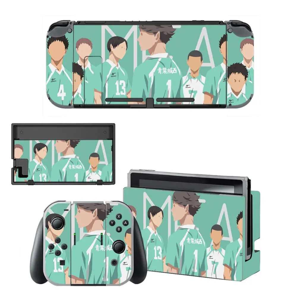 Аниме HaiKyuu Nintendo переключатель кожи Стикеры s скины для Switch консоли и Joy Con