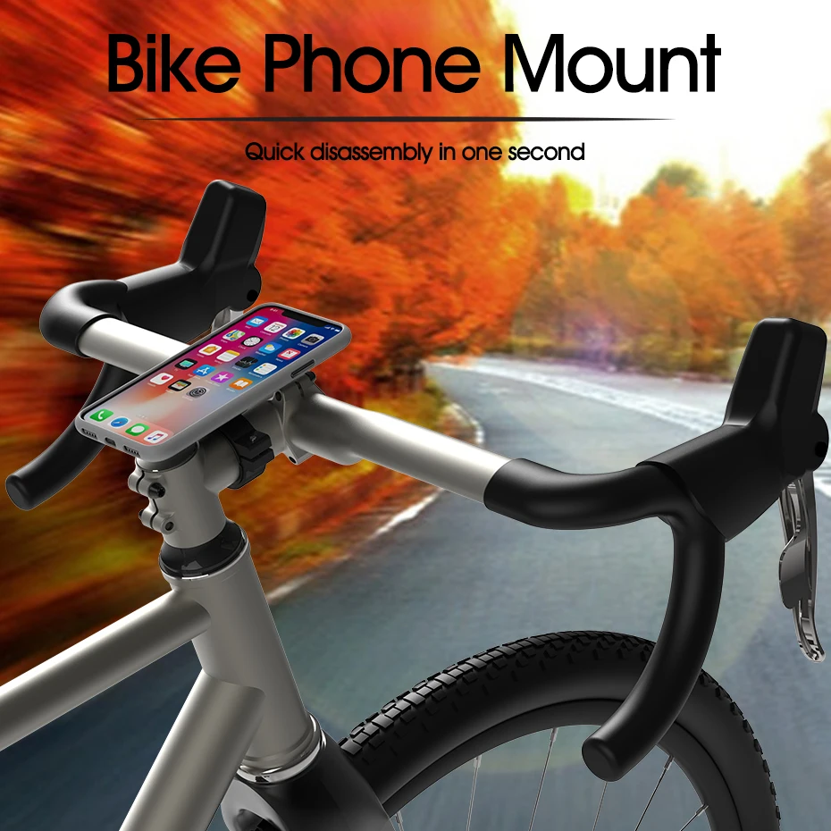 mountain bike handlebar stem phone holder with quick mountmtb road bicycle aluminum gps bracket ultra lock riding clip stand free global shipping