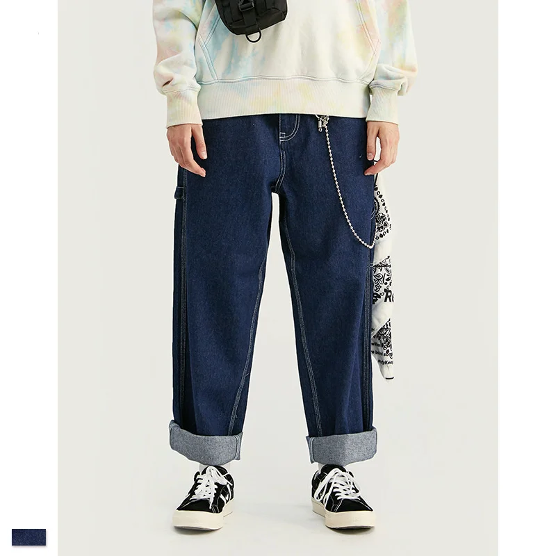 Cooo Coll 19SS Kanye West denim Jeans Slim Fit Hip Hop Skinny Biker Joggers Streetwear Classic loose Jean Long Pants | Мужская одежда