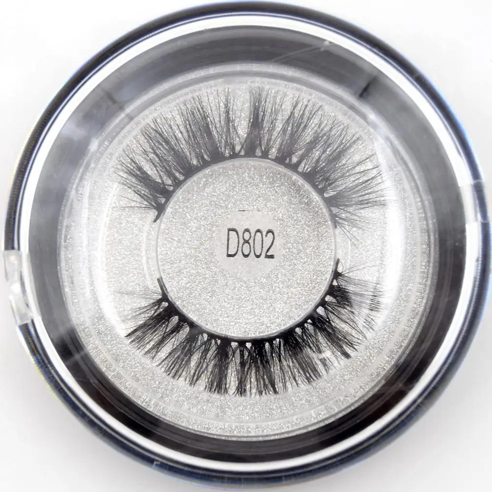 Норковые ресницы натуральные длинные 3D накладные норковые ручная работа макияж