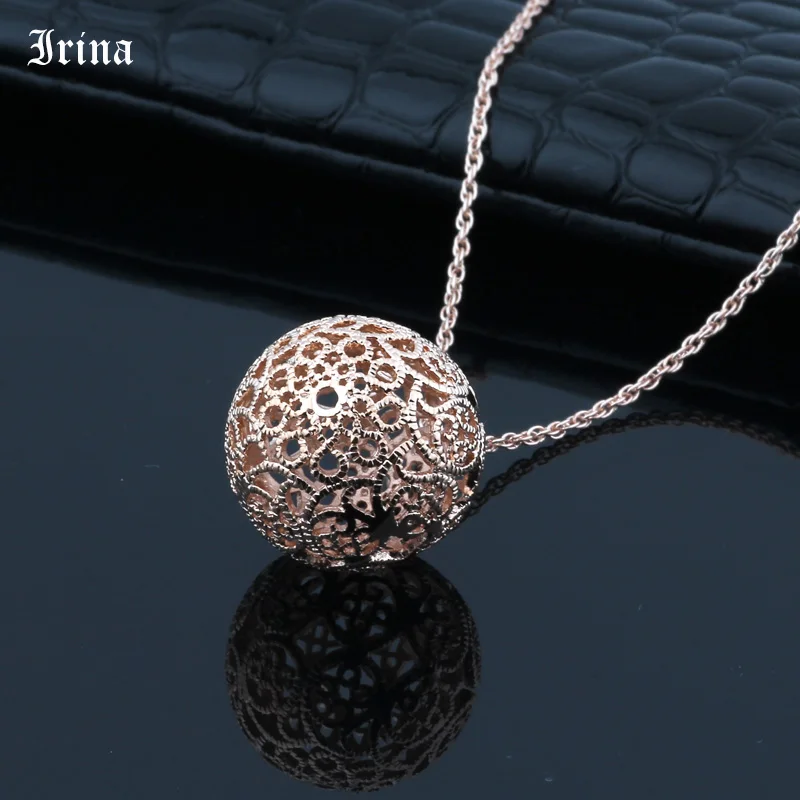 Женское Ожерелье с кулоном в виде сердца розовое золото 585 пробы | Украшения и