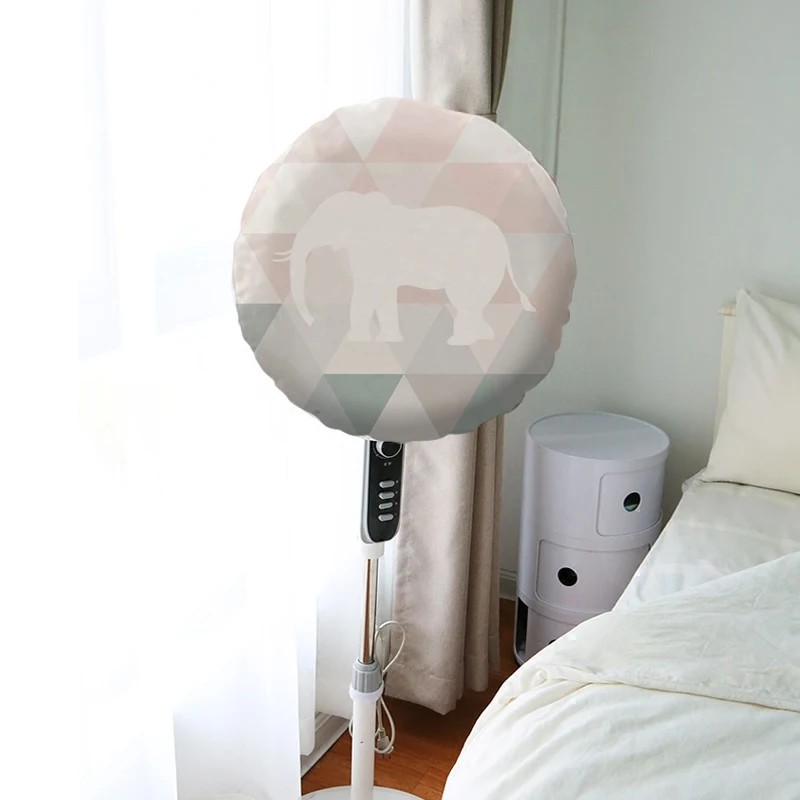 

Standing Cute Fan Cover Pedestal Dustproof Nordic Household Fan Cover Protection for Baby Funda Abanico Home Accessories EI50DS
