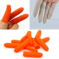 disposable fingertips protector 100 pcs gloves anti static nail art finger cover latex non slip natural rubber finger cots