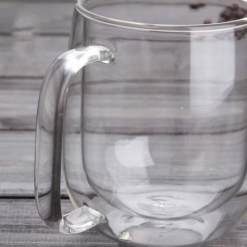 

Set of 6 double wall Insulation coffee Glass Coffee Cup High Quality office glass mug Set of 2