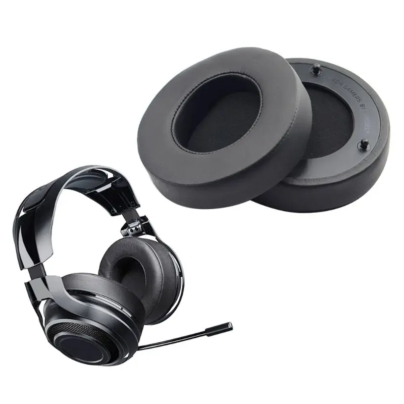 

1Pair Earpads Earmuff Ear Pad Cushion Cover for razer ManO'War 7.1 Headphones D0UA