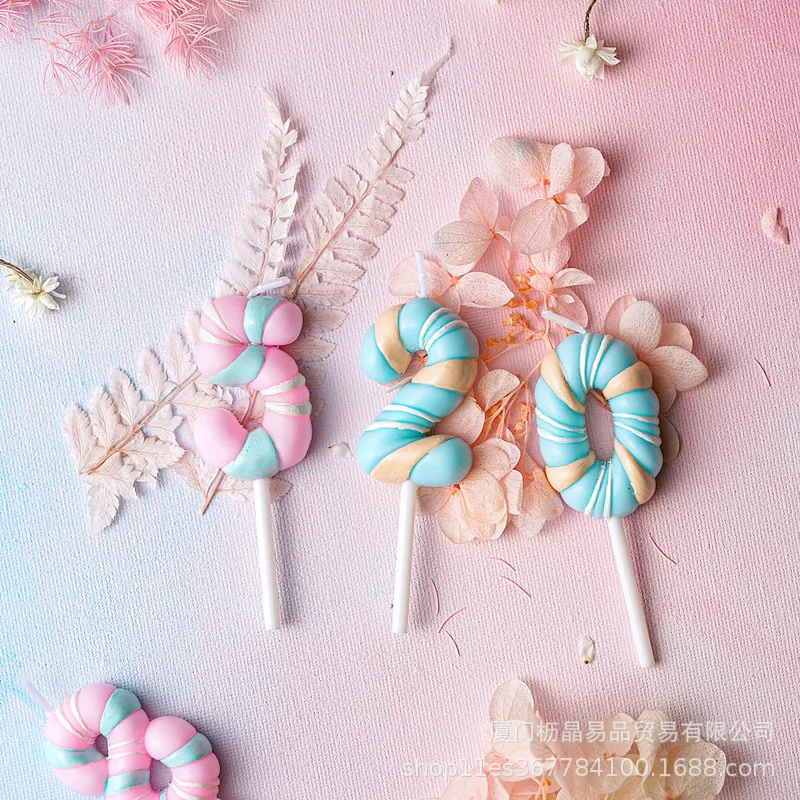 Сладкий День рождения свечи для торта вечерние принадлежности украшения