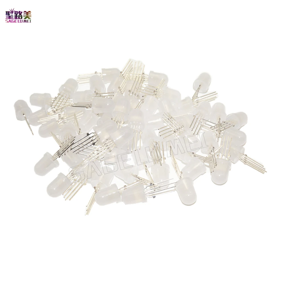 100 шт./упак. DC5V ws2811 IC светодиодный печатной платы WS2811 RGB пиксельный модуль 12 мм чип