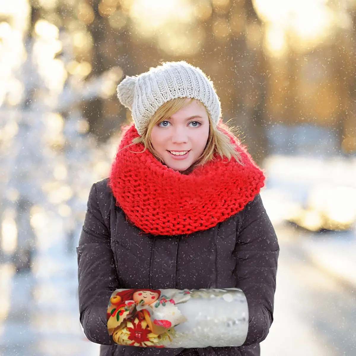 

Рождественский Эльф Рождественский Декор Ангел мужские и женские плюшевые перчатки