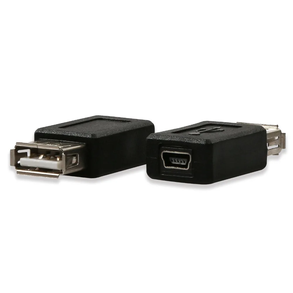 Onvian USB 2,0 type A Female to Mini USB 5 Pin B гнездовой разъем конвертер синхронизированный для передачи данных зарядный адаптер
