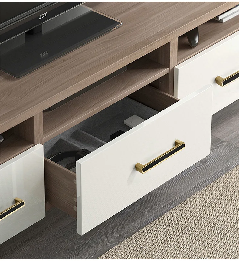 

Zinc Alloy Black Gold Cabinet Handles Pulls Light luxury Furniture Handle Fashion Nordic Style Kitchen Cabinet Handles