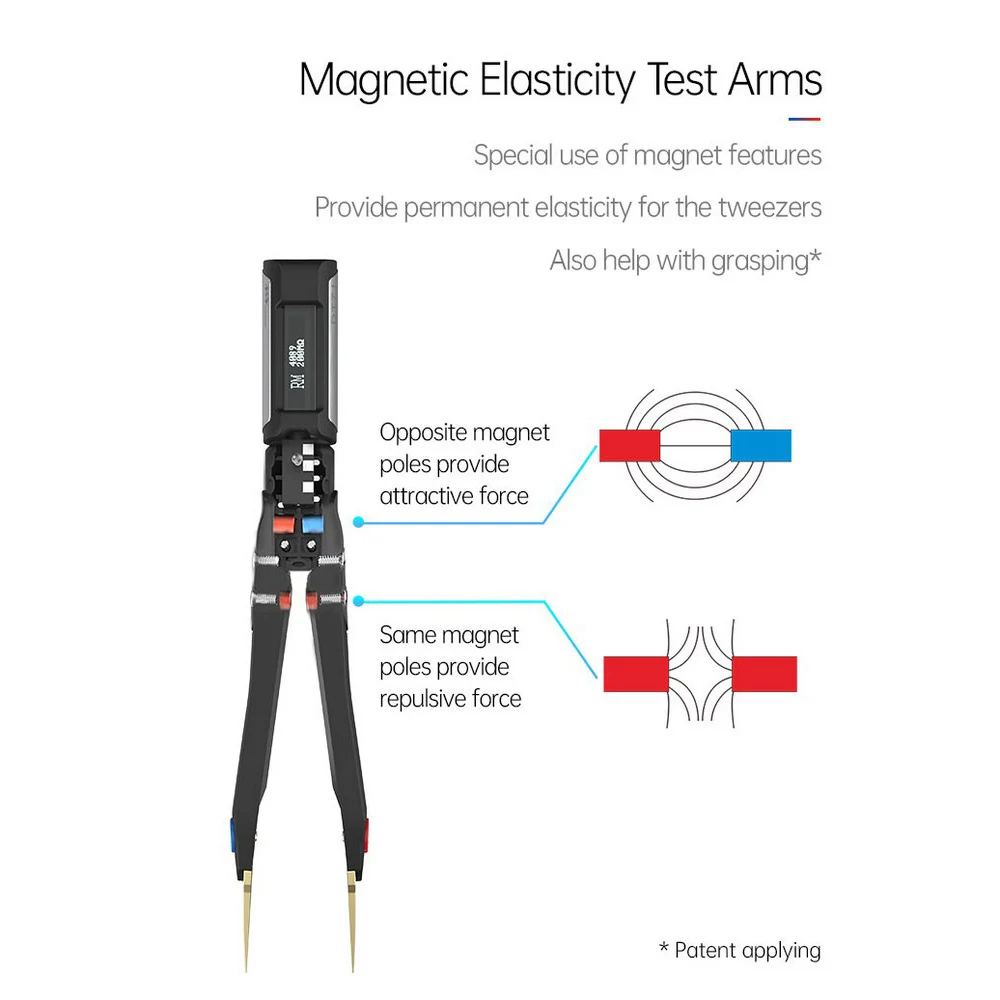 

DT71 Portable Digital Smart Tweezers LCR Meter Signal Generator Debugging Reparing Tool OLED Display Bridge Measuring Components
