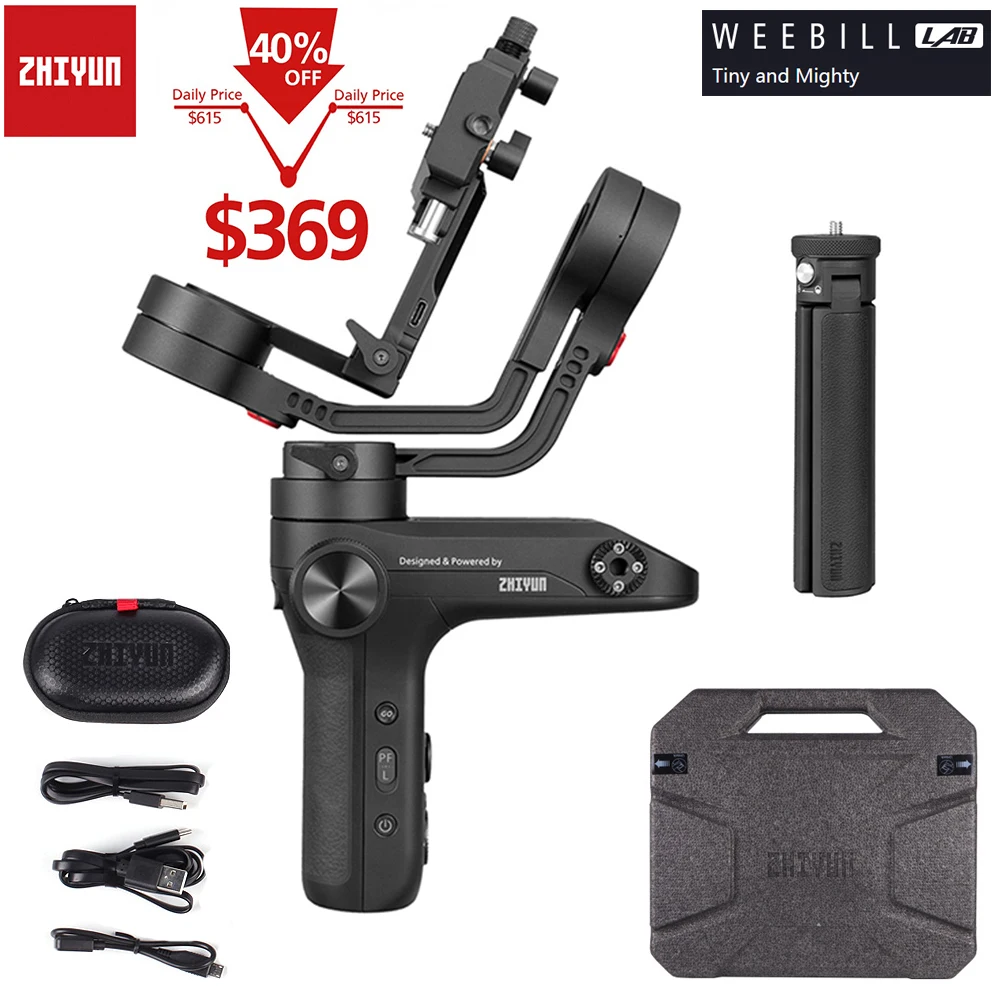 Zhiyun официальный Weebill LAB 3-осевая камера ручной карданный универсальный стабилизатор изображения трансм для беззеркальной камеры Maxload 3 кг