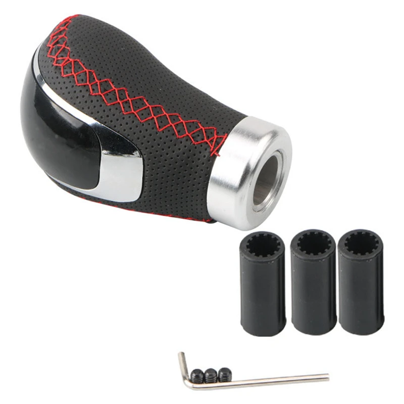 5 6 Speed PU Leather Gearshift Universal Replacement Manual Car Gear Stick Shift Knob Set | Автомобили и мотоциклы