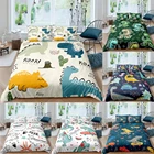 Постельное белье мультфильм постельное белье Наволочка 3D принт мини постельное белье с изображением динозавров Постельное белье набор домашнего текстиля постельное белье