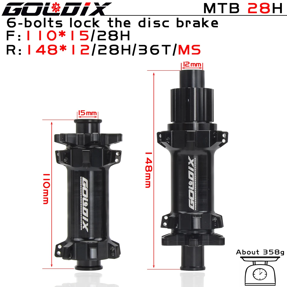 Горный велосипед GOLDIX 28H DT350 240 MS XD HG уплотненный подшипник ультралегкий 350 г