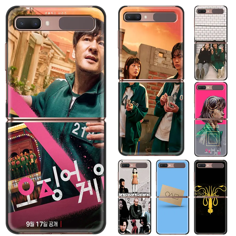

Phone Case For Samsung Galaxy Z Flip3 5G z flip zflip3 zflip ZF3 ZF Hard PC Fundas Squid Game