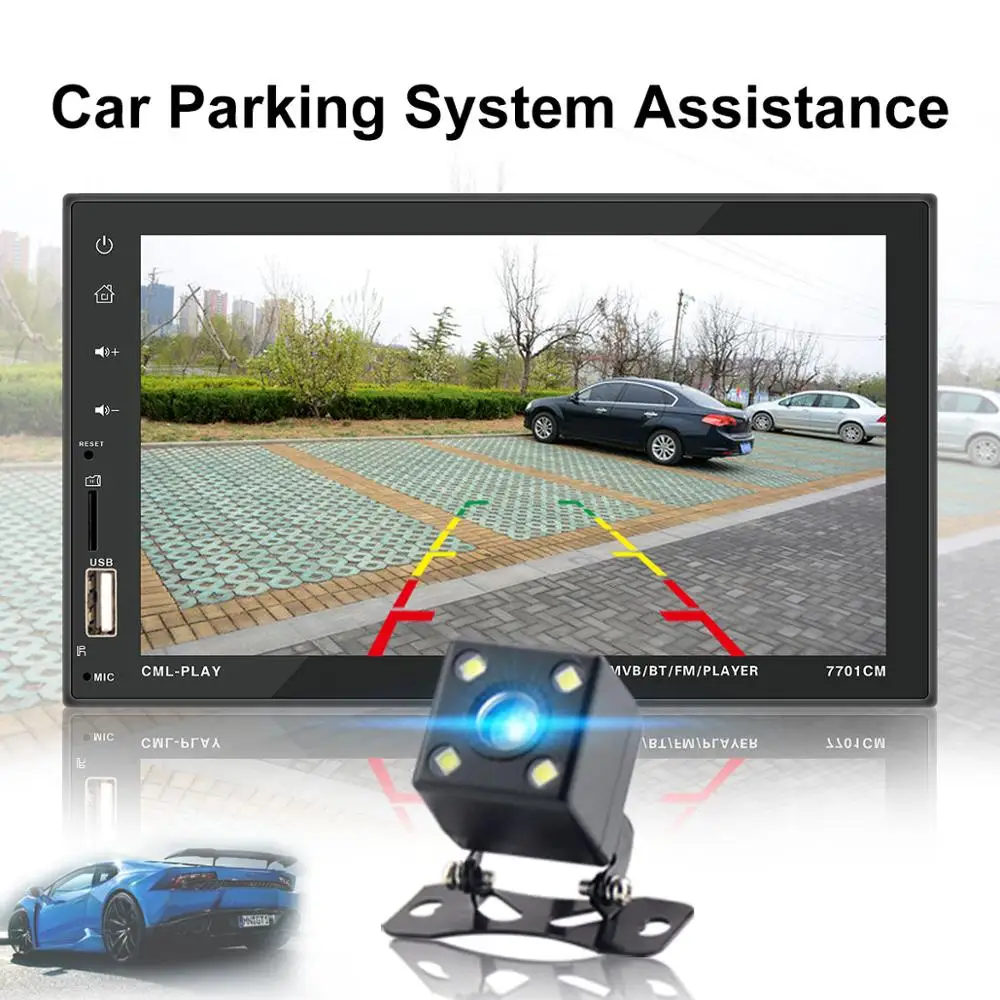 Универсальный 2 din Автомобильный мультимедийный плеер авторадио 2din стерео 7