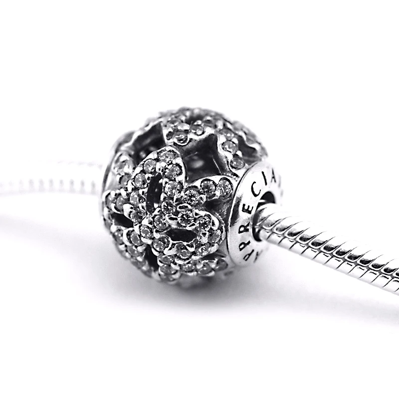 Подходит для браслета Pandora Essence подвеска с маленькими отверстиями Подлинная