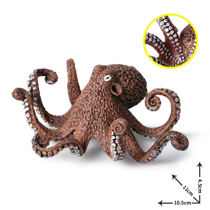 

Octopus Model Ocean Sea Life Figurine Toy Simulation Wildlife Model Party Decor Ocean Creatures Octopus Model Figurine