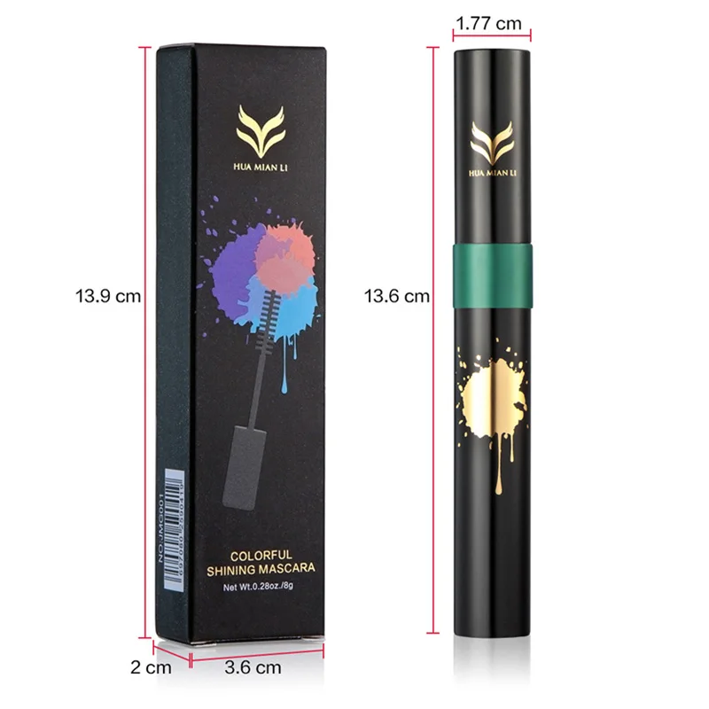 Красочная Водостойкая тушь для ресниц против пота инструменты макияжа удлинение