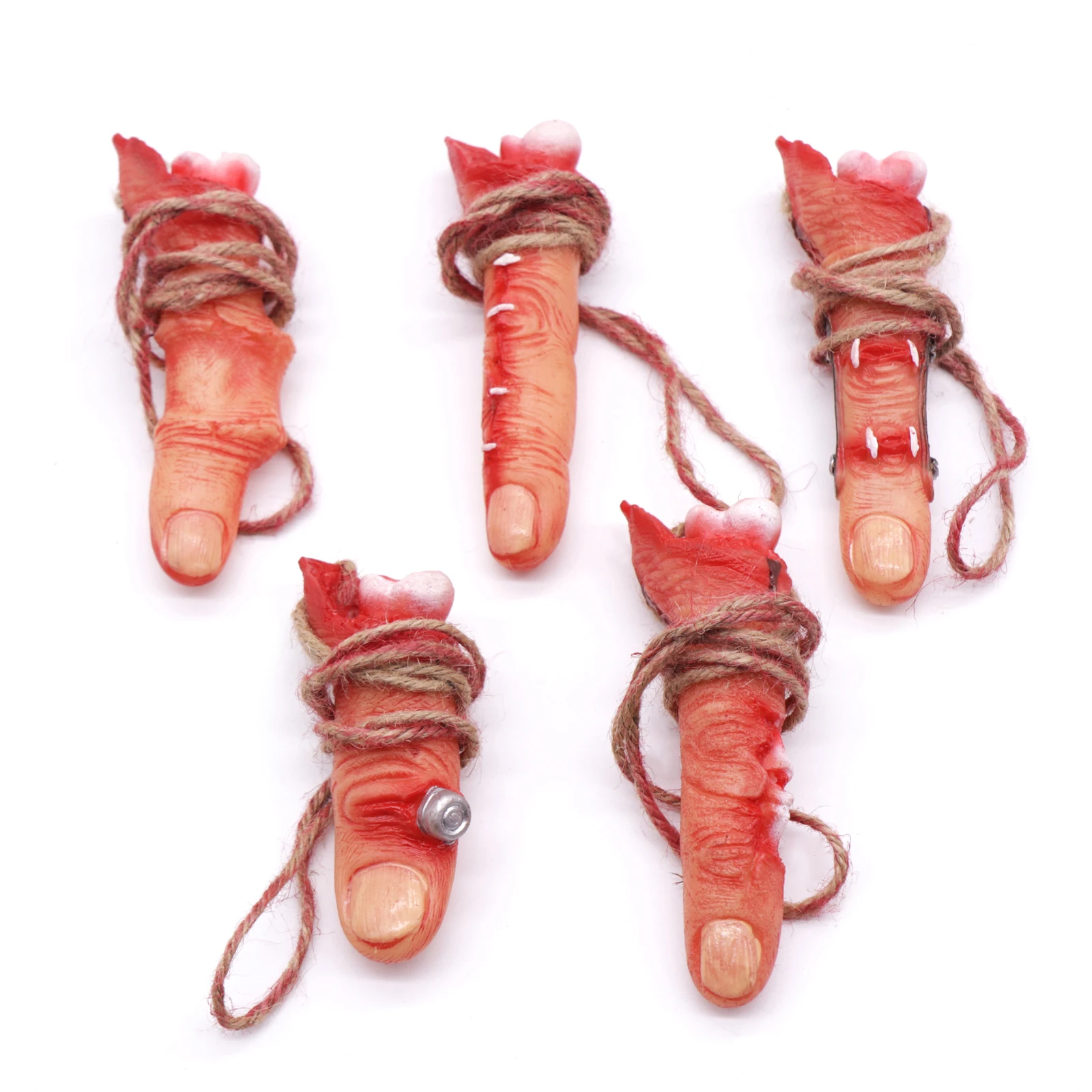 Реквизит для Хэллоуина страшный кровяной сломанный палец отрубленные пальцы