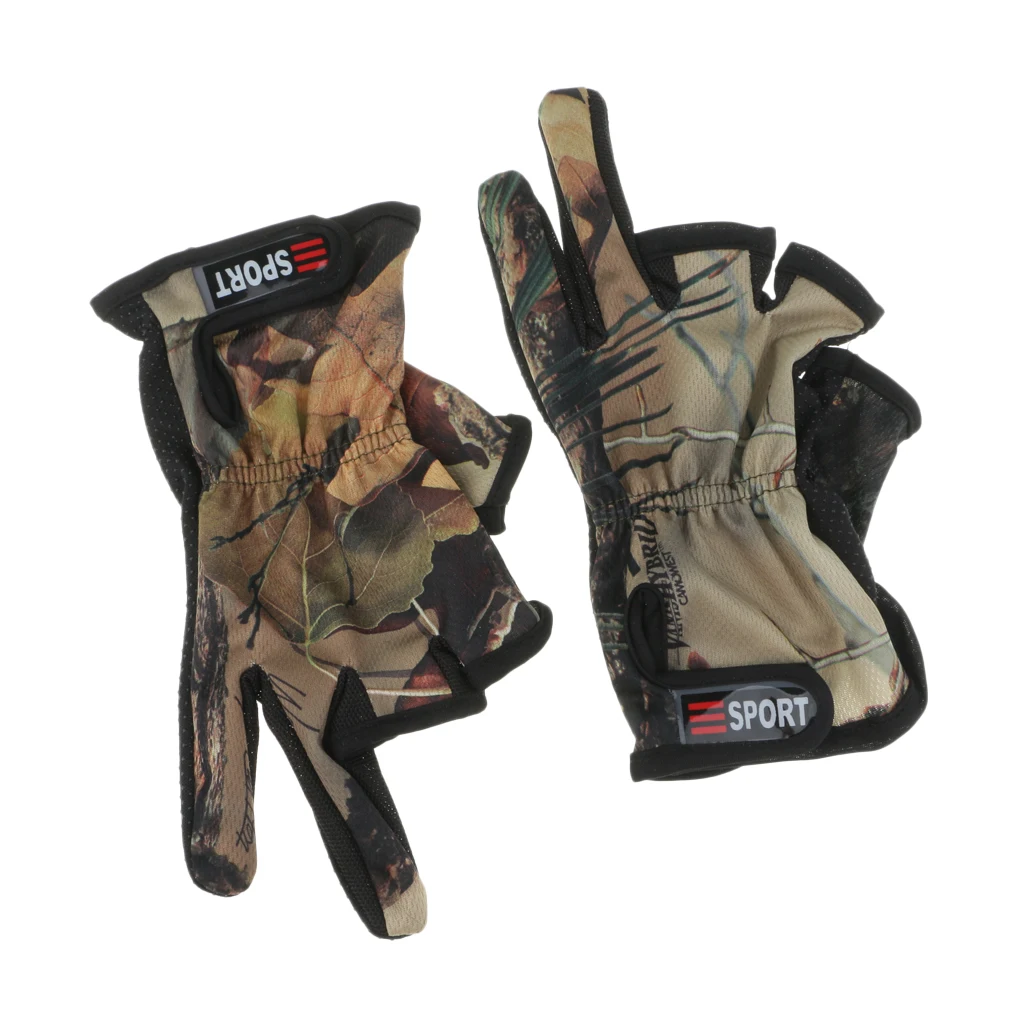 1 пара перчатки для рыбалки с 3 пальцами занятий спортом на открытом воздухе охоты