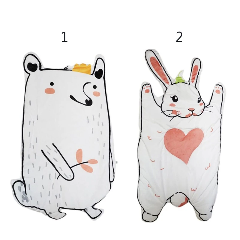 

1Set Anti-Slip Reading Area Rug for Kids Racoon Bunny Rug Crawling Mat Non-Slip Rabbit Carpet for Kids Puzzle Playmats