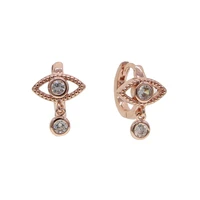 1pair hollow evil eye earrings for women vintage simple trendy round eye hoop earrings ear stud jewelry