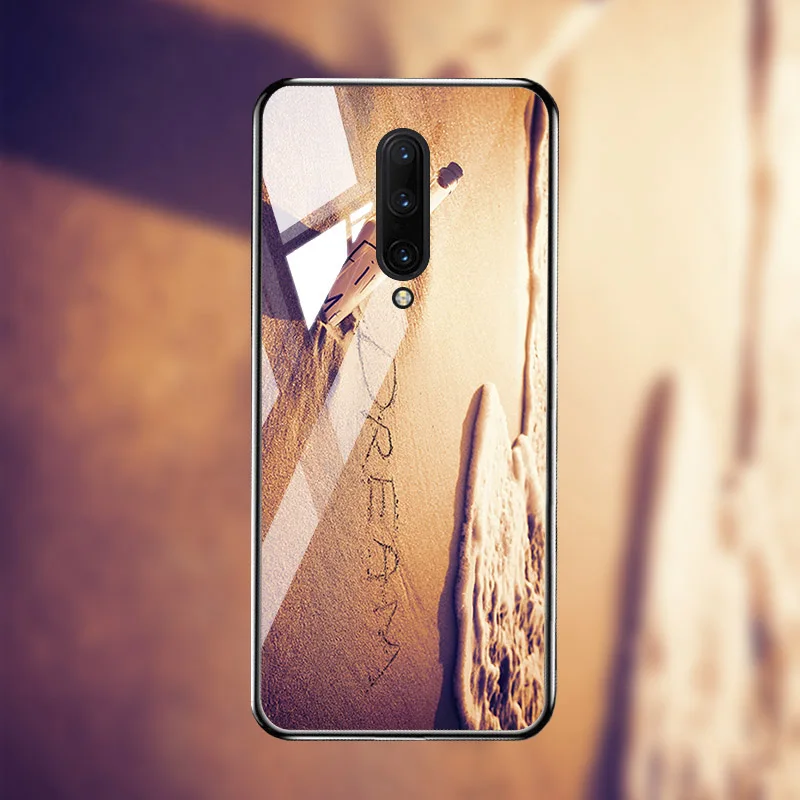 M001 Чехол из закаленного стекла для Oneplus 7T 7 Pro чехол s On для One plus 7T 7 Pro Чехол Coque Funda Bumper Coque для OnePlus 7 Pro - Цвет: M001