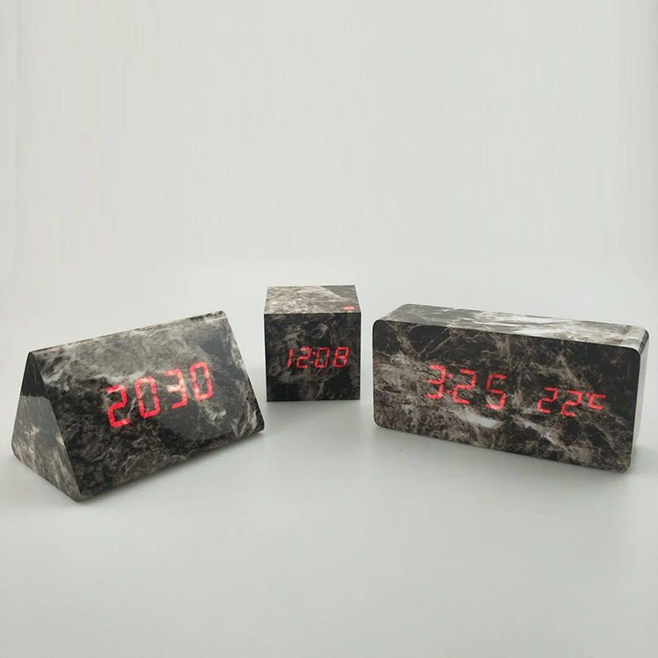 Цифровой будильник с функцией повтора модные электронные настольные часы со