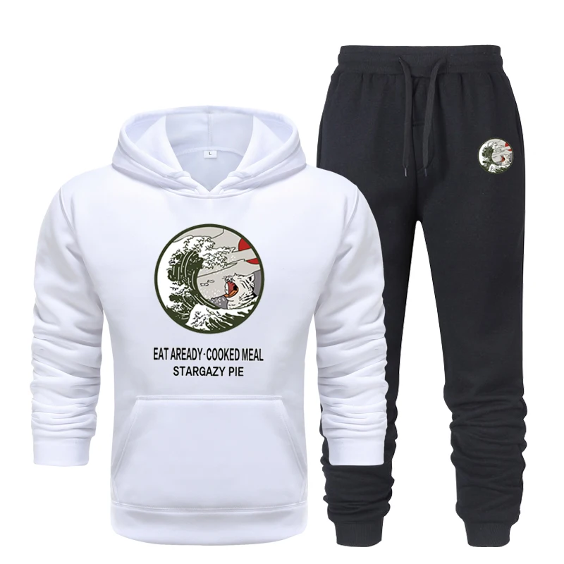 Костюм спортивный мужской цельный свитшот с капюшоном и штаны худи спортивная