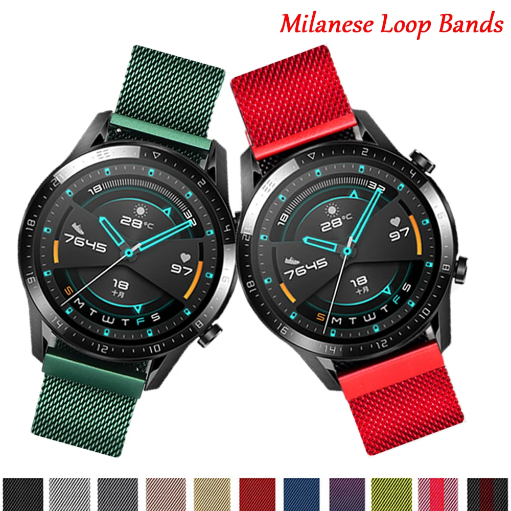 

Ремешок магнитный для Huawei watch 3 Pro Band GT 2 46 мм 42 мм, сменный Браслет для наручных часов HONOR MagicWatch 2/GS Pro/ES