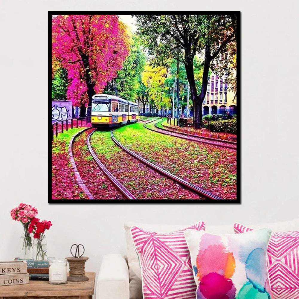 

Lifyy 5D DIY diamond embroidery rhinestone diamond cross stitch mosaic painting landscape painting home decoration
